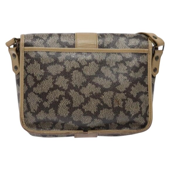 SAINT LAURENT Shoulder Bag PVC Leather Beige Gray Auth bs28744 - Picture 3 of 16